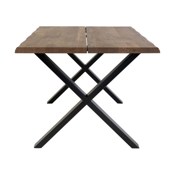 Stół z blatem z litego dębu House Nordic Toulon Smoked, 140x95 cm-image-3