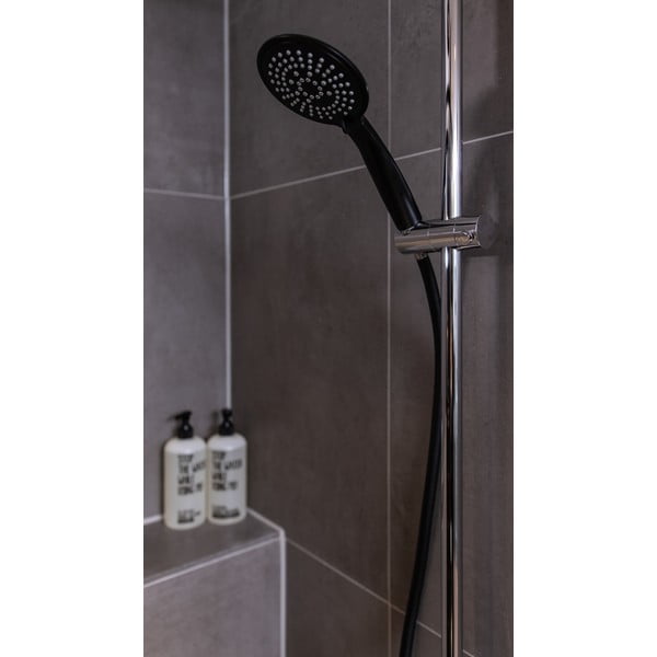 Słuchawka prysznicowa Wenko Young Black, ø 11 cm-image-1