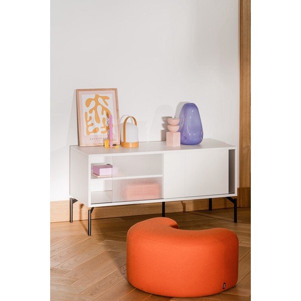 Szarobeżowa szafka pod TV 116x55x42 cm Met Mini – noo.ma-image-4