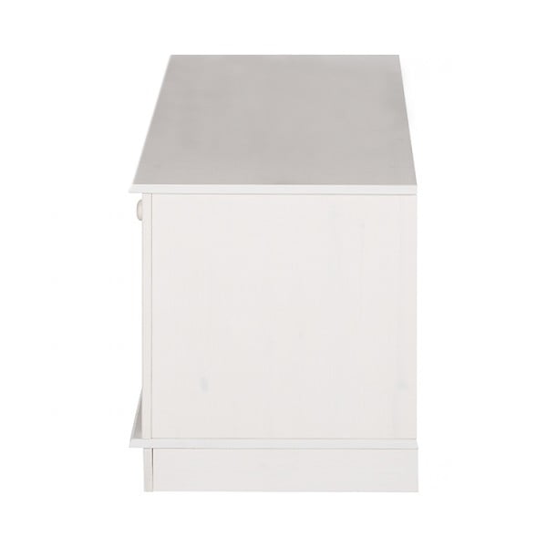 Biała szafka pod TV z litego drewna sosnowego 137x47 cm Anita – Støraa-image-4