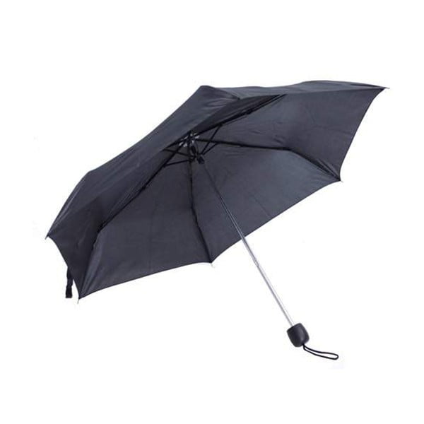 Czarna parasolka Light & Compact Basic, ⌀ 95 cm