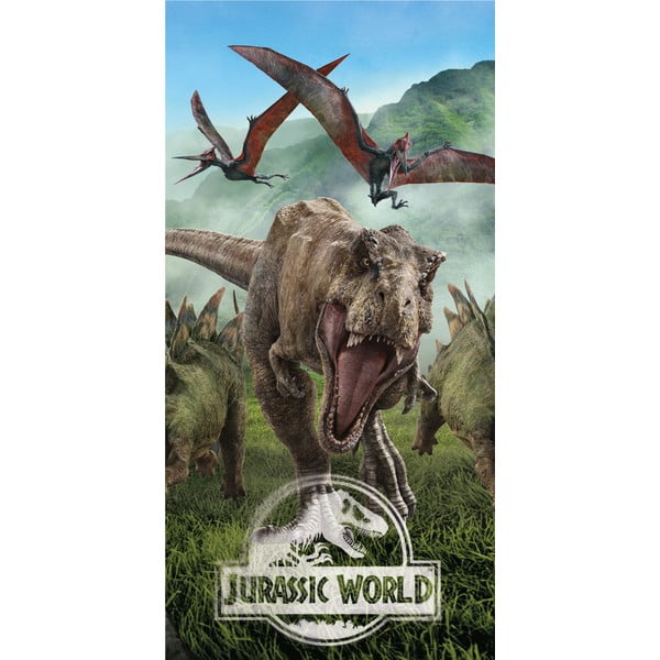Bawełniany ręcznik dziecięcy 70x140 cm Jurassic Park – Jerry Fabrics