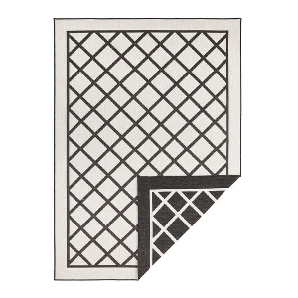 Czarno-kremowy dywan odpowiedni na zewnątrz NORTHRUGS Sydney, 290x200 cm