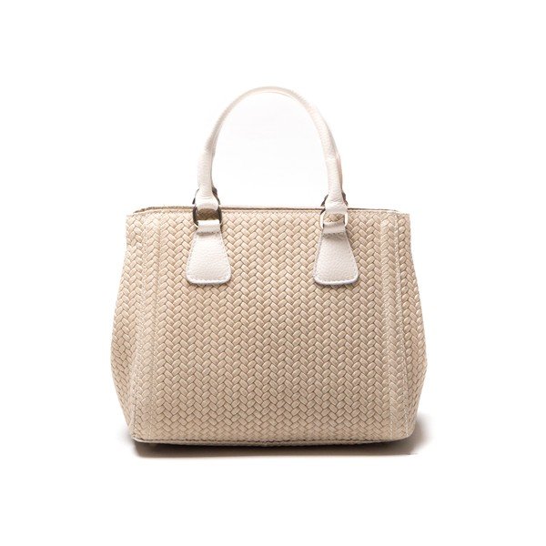 Torebka skórzana Bow Beige-image-3