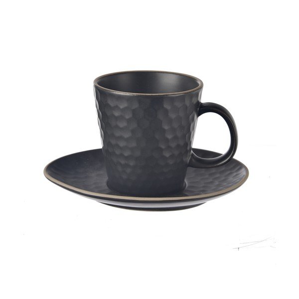 Czarna ceramiczna filiżanka do cappuccino 250 ml Tea Time – Orion