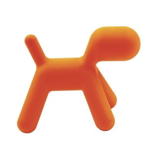 Pomarańczowe dziecięce krzesełko w kształcie pieska Magis Puppy, wys. 34,5 cm