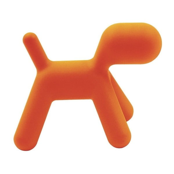 Pomarańczowe dziecięce krzesełko w kształcie pieska Magis Puppy, wys. 45 cm