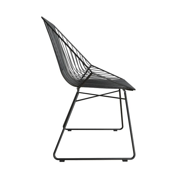Czarne metalowe krzesło CosmoLiving by Cosmopolitan Ellis-image-2