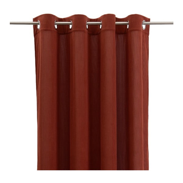 Zasłona sztruksowa w kolorze terakoty 140x260 cm Merely – Casa Selección