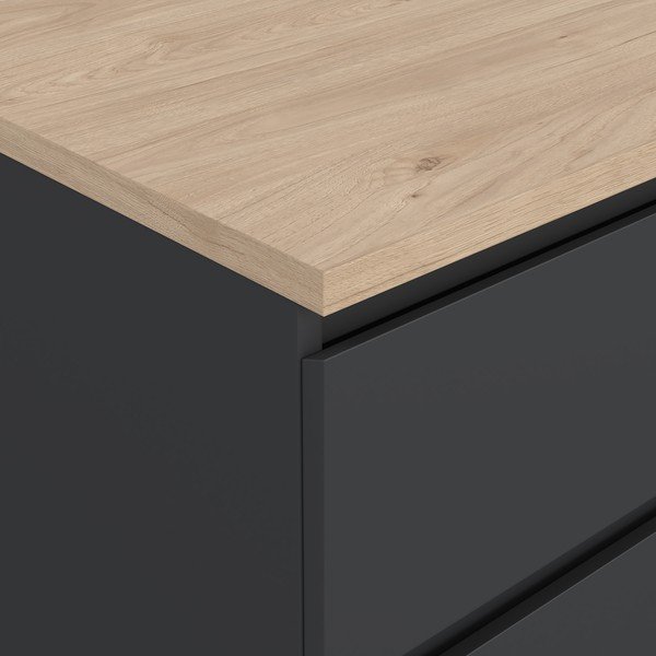 Ciemnoszara komoda 154x76x50 cm Naia – Tvilum-image-4