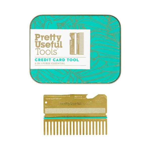 Wielofunkcyjne narzędzie w kształcie karty kredytowej Pretty Useful Tools Gold