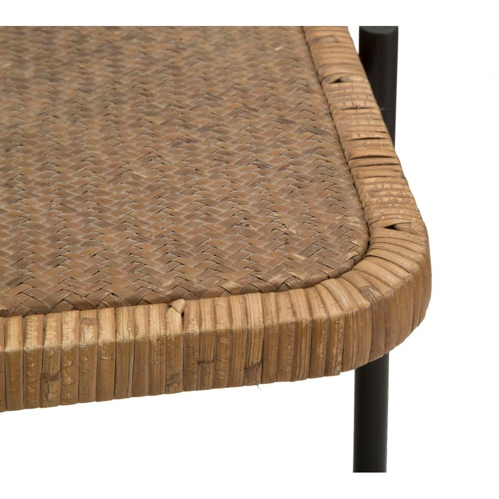 Czarno-naturalny rattanowy stolik 55x75 cm Cebu – Mauro Ferretti (zdjęcie 7)