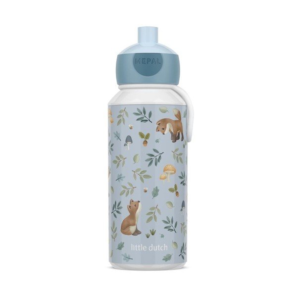 Jasnoniebieska plastikowa butelka dla dzieci 400 ml Forest Friends – Mepal