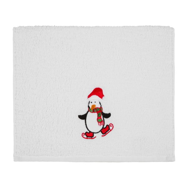 Ręcznik Christmas Penguin White, 30x50 cm