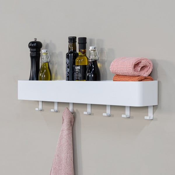 Biała ścienna stalowa półka łazienkowa Multi – Spinder Design-image-1