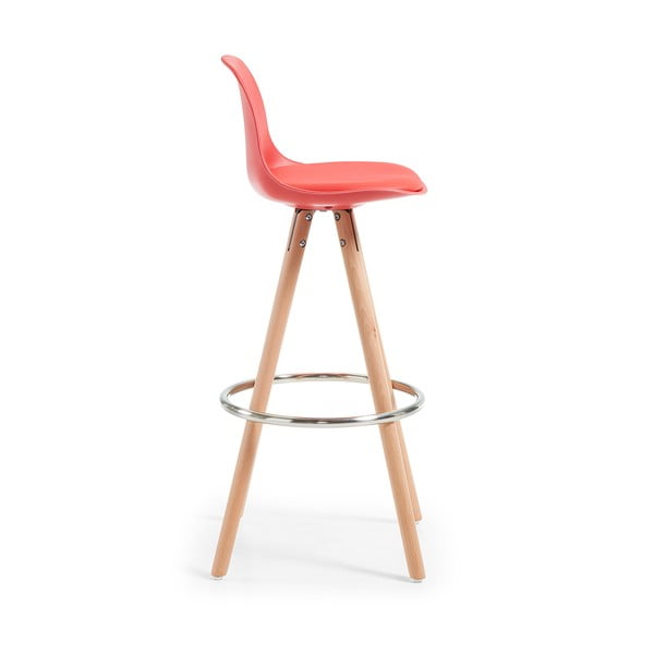 Zestaw 2 czerwonych hokerów La Forma Stag-image-4