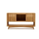 Niska szafka pod umywalkę z litego drewna tekowego 140x80 cm Kuveni – Kave Home