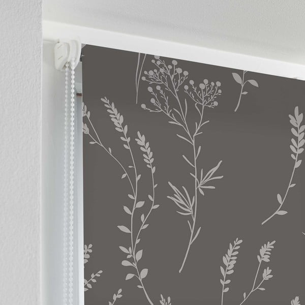 Antracytowa tekstylna roleta 90x180 cm Forelista – douceur d'intérieur-image-1