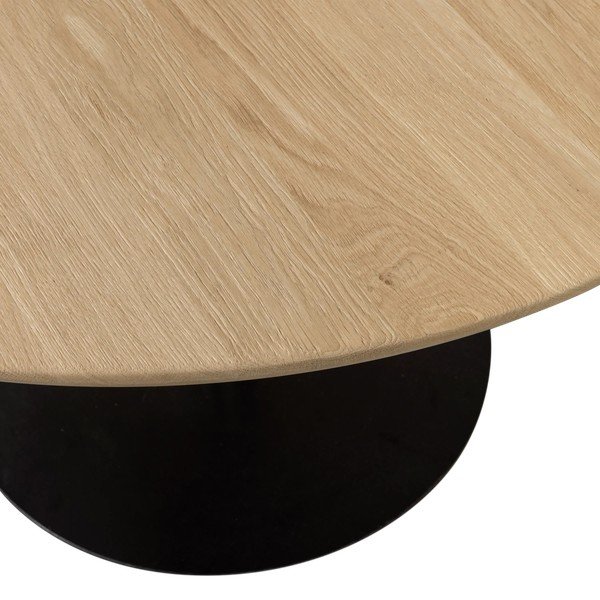 Okrągły stół z blatem z drewna dębowego ø 120 cm Tablo – WOOOD-image-3