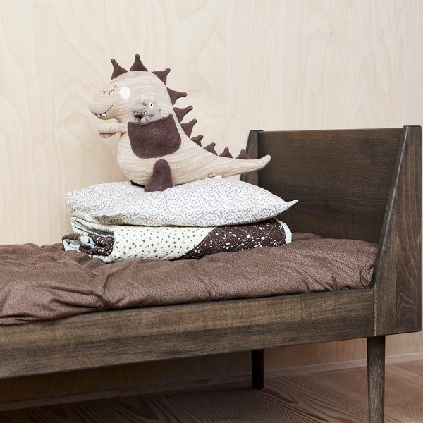 Zielony dywan dziecięcy z mieszanki wełny tkany ręcznie ø120 cm Theo DIno – OYOY Mini-image-2