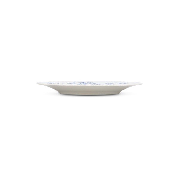 Biały/niebieski porcelanowy talerz ø 21 cm Retro – BonBistro-image-4