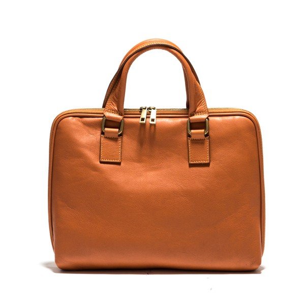 Skórzana torbana notebook Anna Luchini 2120 Cognac
