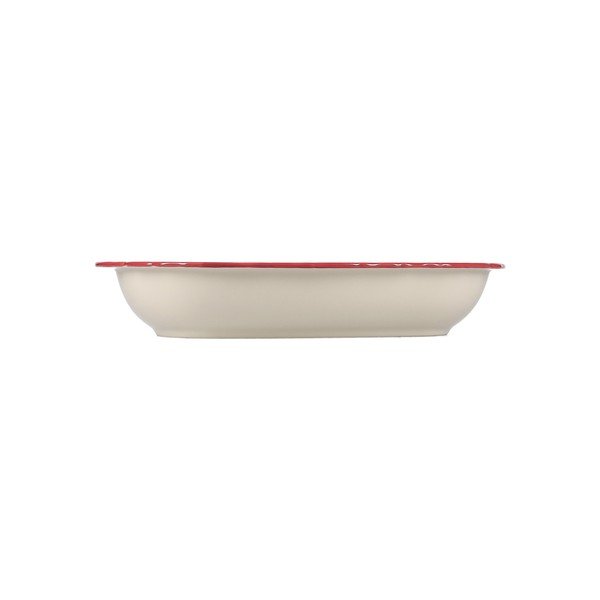 Bordowy/w kolorze kości słoniowej porcelanowy talerz do serwowania Cyril – S|P Collection-image-4