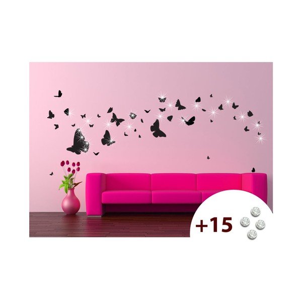 Naklejka z 15 kryształkami Swarovski Ambiance Butterflies-image-3