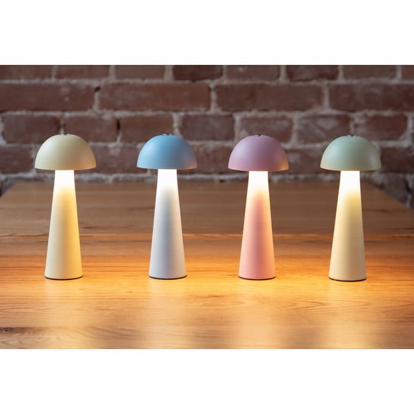 Różowa lampa stołowa LED (wysokość 16,5 cm) Mini LED Dome – Leitmotiv-image-1