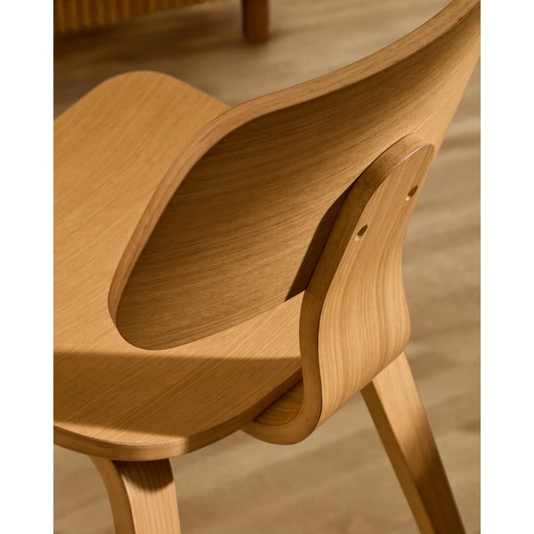 Krzesło w dekorze dębu w naturalnym kolorze Gena – Kave Home-image-2