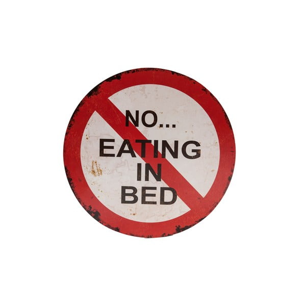 Znak/tabliczka Novita No Eating In The Bed