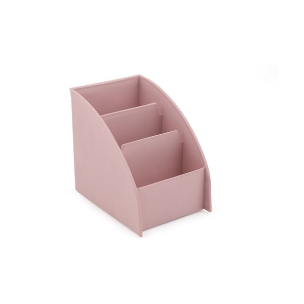 Różowy plastikowy organizer łazienkowy na kosmetyki – Hermia