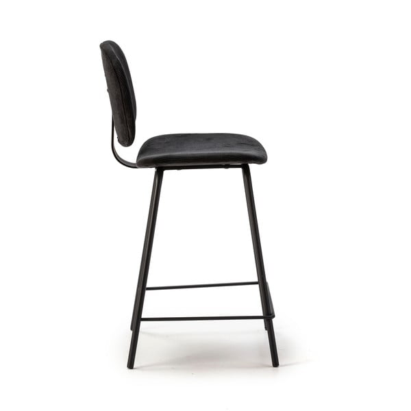 Czarne hokery zestaw 2 szt. (wysokość siedziska 66 cm) Arus – Marckeric-image-4