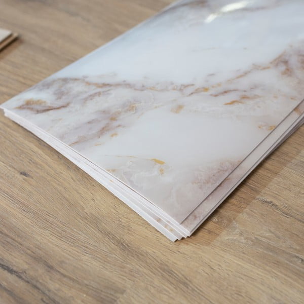 Płytki samoprzylepne na ścianę zestaw 6 szt. 60x30 cm Calacatta Vagli – SP TREND-image-1