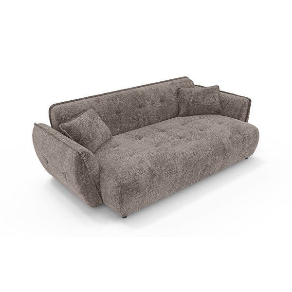 Szarobrązowa sofa z tkaniny szenilowej 250 cm Nelia Big – Ropez-image-2