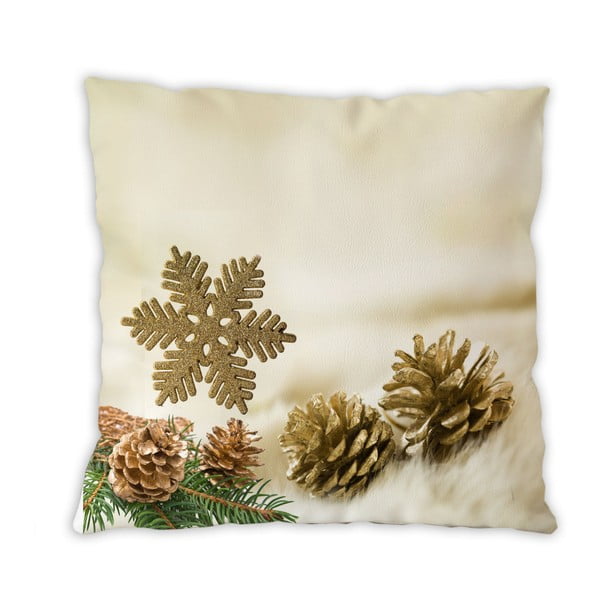 Dwustronna poduszka bawełniana Forest Christmas, 40x40 cm