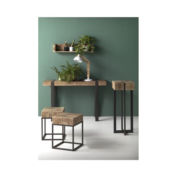 Stołek z metalowymi nogami Geese Robust, 33x33 cm-image-1