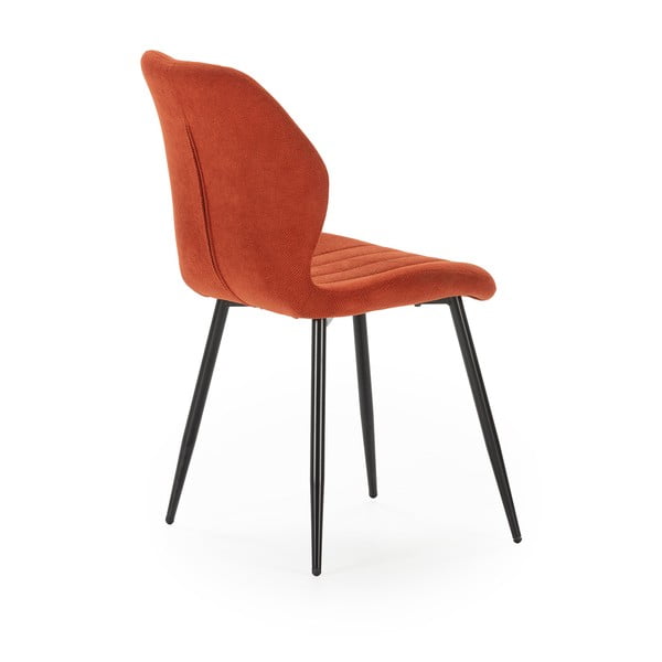 Ceglaste krzesła zestaw 4 szt. Milu – Marckeric-image-4