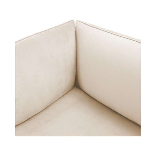 Szarokremowa 2-osobowa sofa modułowa z podnóżkiem Vivonita Velvet Cube-image-2