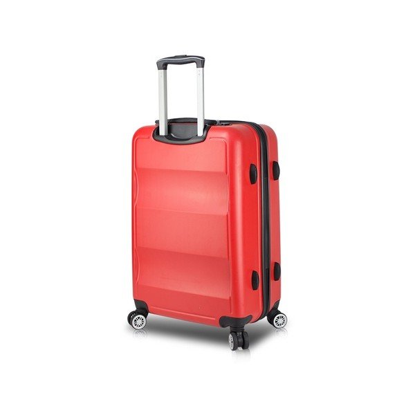Czerwona walizka na kółkach z USB My Valice COLORS LASSO Large Suitcase