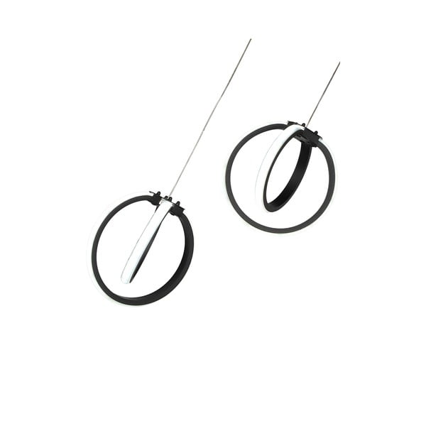 Czarna metalowa lampa wisząca LED ø 20 cm Sezen – Squid Lighting-image-3