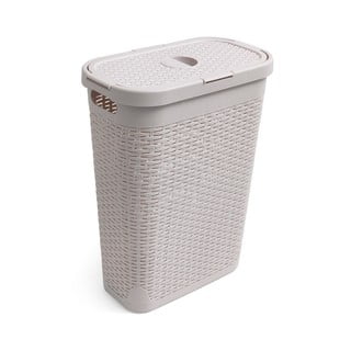 Beżowy kosz na pranie Addis Calico, 40 l