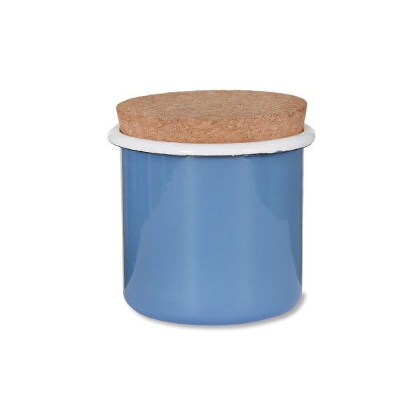 Niebieski pojemnik emaliowany na cukier z wieczkiem Garden Trading Sugar Pot