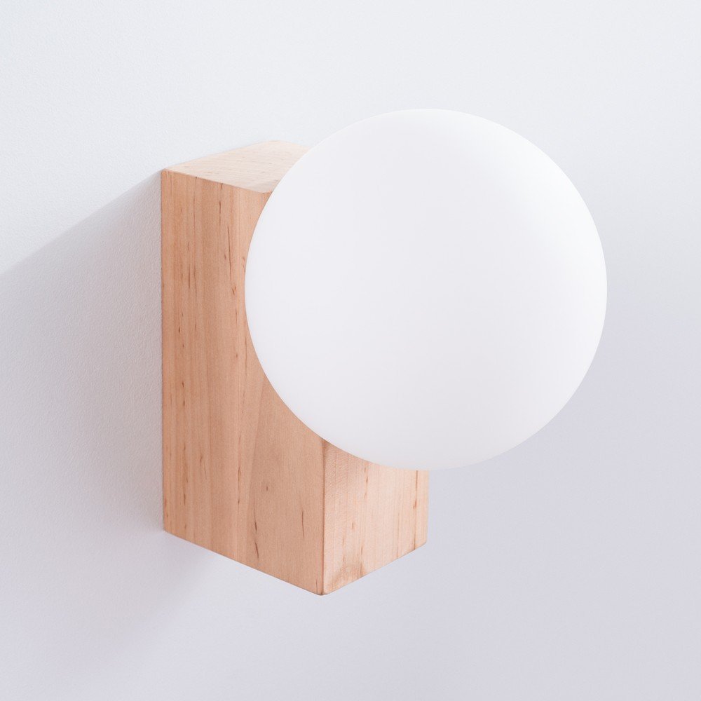 Biało-naturalny kinkiet ø 12 cm Solum – Sollux (zdjęcie 6)