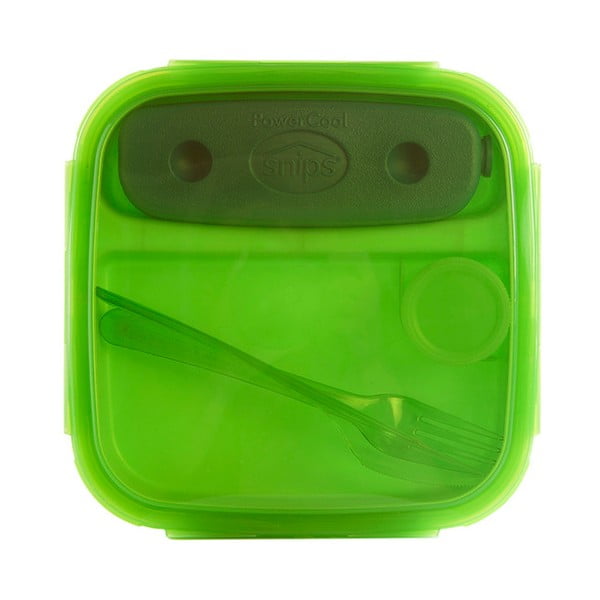 Zielony pojemnik na lunch ze sztućcami i z wkładem chłodzącym Snips Lunch, 1,5 l-image-4