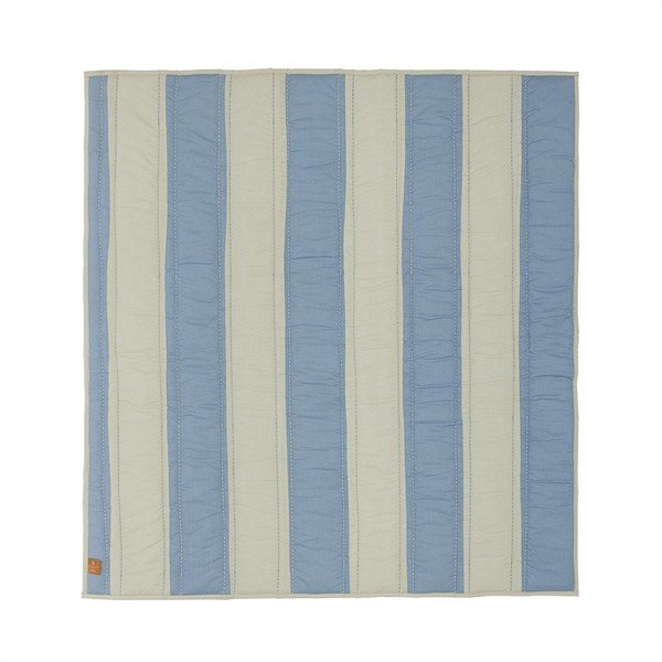 Niebieska/kremowa mata do zabawy dla dzieci 130x140 cm Striped – OYOY Mini