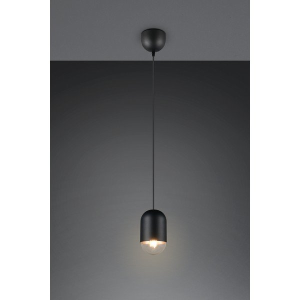 Czarna metalowa lampa wisząca ø 11 cm Nara – Reality-image-1