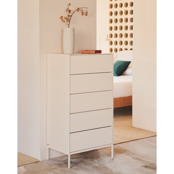 Biała wysoka komoda 60x114 cm Vedrana – Kave Home-image-1