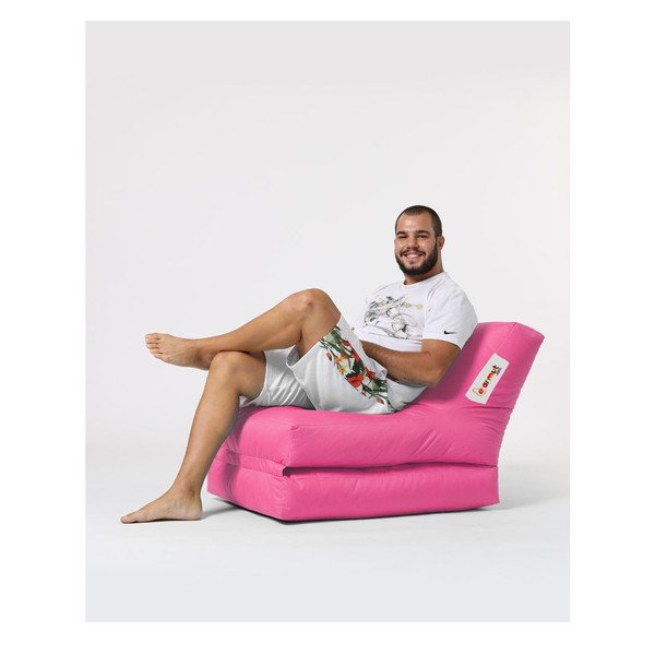 Różowy ogrodowy worek do siedzenia Siesta – Floriane Garden-image-3