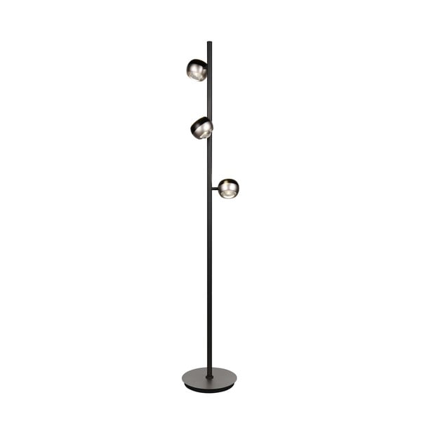 Lampa stojąca LED w czarno-srebrnym kolorze (wysokość 150 cm) Orbit – Trio Select